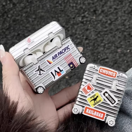 Stylish Luggage AirPods Case