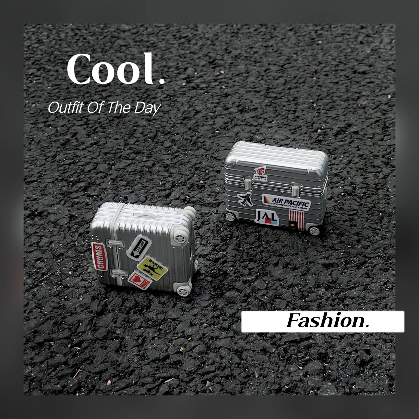 Trendy Luggage Protective AirPods Case