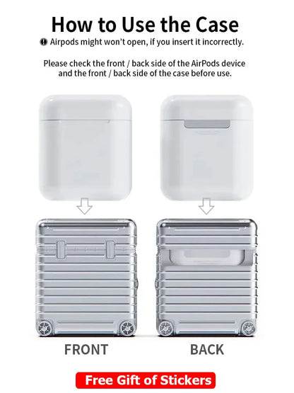 Trendy Luggage Protective AirPods Case