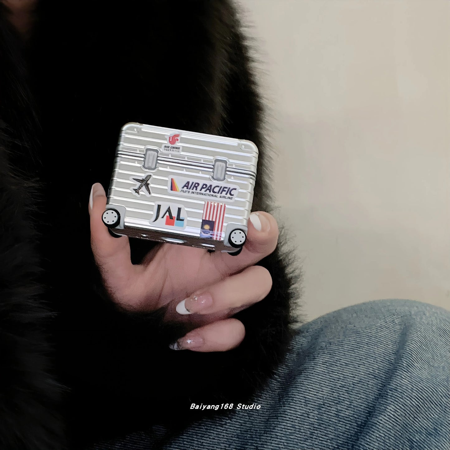 Trendy Luggage Protective AirPods Case