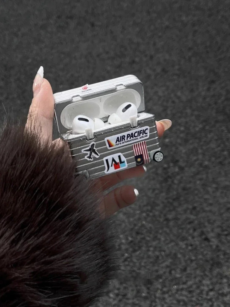 Trendy Luggage Protective AirPods Case