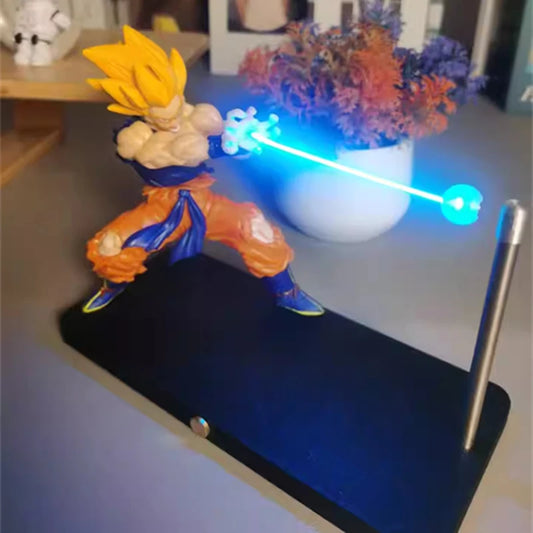 New Son Goku model Kamehameha lamp Dragon Ball Japanese anime peripheral miniature scene figure collection ornaments children's
